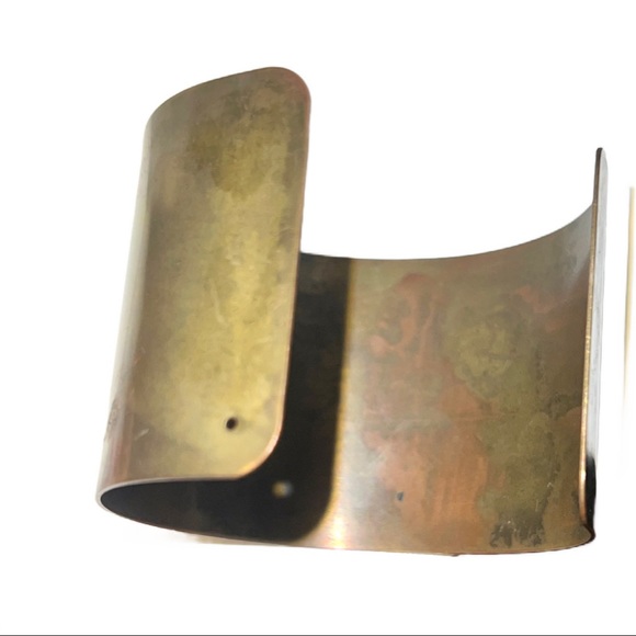 Antique Gold Black Bird Metal Cuff - Picture 2 of 5